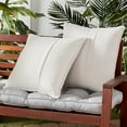 thumbnail image 2 of Sunbrella 20 in. Square Outdoor Throw Pillow (2-Pack) - Cast PumiceSunbrella 20 in. Square Outdoor Throw Pillow (2-Pack) - Cast Pumice, 2 of 6