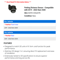 thumbnail image 2 of Parking Distance Sensor - Compatible with 2019 - 2022 Ram 2500 2020 2021, 2 of 2
