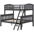 thumbnail image 3 of Dorel Living Airlie Wood Twin Over Full Bunk Bed in Slate Gray, 3 of 7