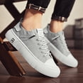 thumbnail image 3 of 2026 NewMen'S Low-Top Slip-On Sneakers -Breathable Fabric & Faux Upper,  Casual Streetwear with Thick Cushioned PVC Sole,  Non-Slip Comfort for Outdoor, Hiking & Daily Wear, Hiking Footwear, Stylish, 3 of 9
