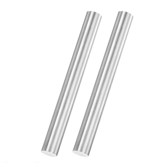 Uxcell 2Pack Round Steel Rods, 11mm x 100mm SKD11 Steel Solid Lathe Bar Stock Tool