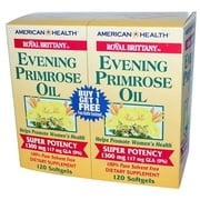 American Health - Royal Brittany Evening Primrose Oil Twin Pack - 1300 mg - 120+120 Softgels