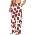 thumbnail image 2 of Yiaed Hand Drawn Strawberry Print Men's Lounge Pants, Loose PJ Bottoms, Long Pajama Pants for Men-Large, 2 of 5