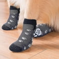 thumbnail image 4 of Chaussettes Antidérapantes pour Chiens 2 Paires Protection des Pattes Réglable avec Sangle Contrôle de Traction, 4 of 5
