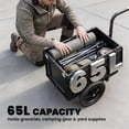 thumbnail image 4 of Soozier Bike Trailer, 17 Gal Bike Cargo Trailer with Foldable Storage Box, 4 of 10