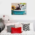 thumbnail image 5 of Orinice Cow Bathroom Wall Art Cow in Bathtub Pictures Wall Decor Country Cattle Bathroom Canvas Painting Print Modern Artwork Home Decorations Framed Ready to  20x16in, 5 of 6