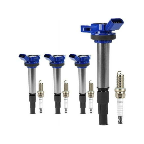 Ignition Coil Set with Spark Plugs 8 - Compatible with 2009 - 2017 Toyota Corolla 1.8L 4-Cylinder 2010 2011 2012 2013 2014 2015 2016