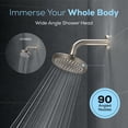 thumbnail image 2 of SparkPod 6" Brushed Nickel High Pressure Round Showerhead, 2 of 7