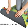 thumbnail image 3 of Green Chicken Rooster Sunflower Pattern Hot Yoga Mat Towel Non Slip for Hot Yoga - Quick-Drying Yoga Mat Cover with 4 Corner Pockets with Travel Bag - Hot Yoga Towel Non Slip 70"x26", 3 of 6