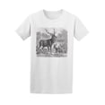 thumbnail image 2 of Vintage Red Deer Sketch T-Shirt Men -Image by Shutterstock, Male Small, 2 of 4