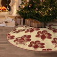 thumbnail image 5 of Rateoe Thanksgiving Sketch Turkey Pattern Christmas Tree Skirt with Ties, Christmas Tree Decorations, Farmhouse Christmas Decor Xmas Holiday Decorations-30", 5 of 6