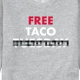 thumbnail image 3 of Instant Message - Free Taco Tuesday  - Men's Crew Neck Fleece Pullover, 3 of 6