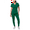 Hunter Green, variant on Pro Modern Athletic Scrub Set For Women - Modern V-Neck Scrub Top & Yoga Jogger Scrub Pants