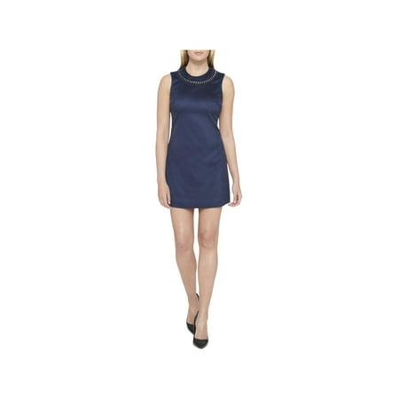 Jessica Simpson Womens Shift Mini Party Dress Navy 12