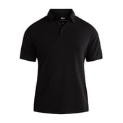 Free Assembly Mens Cotton Polo Shirt with Short Sleeves, Sizes XS-3XL