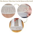 thumbnail image 4 of Camino de mesa de macramé estilo granja arpillera natural Boho camino de mesa decoración de granja moderna encaje de ganchillo de algodón tejido rústico para Br rústico bohemio, 4 of 5