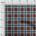 thumbnail image 1 of oneOone Polyester Lycra Fabric Madras Check Printed Fabric 1 Yard 56 Inch Wide, 1 of 4