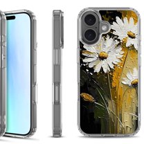 For iPhone 17 Shockproof Protective Phone Case, by OneToughShield - Abstract Daisy