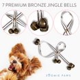 thumbnail image 3 of Zoomie Paws Black and White Pinstriped Hanging Dog Doorbells for Puppies - 1 per Pack, 3 of 8