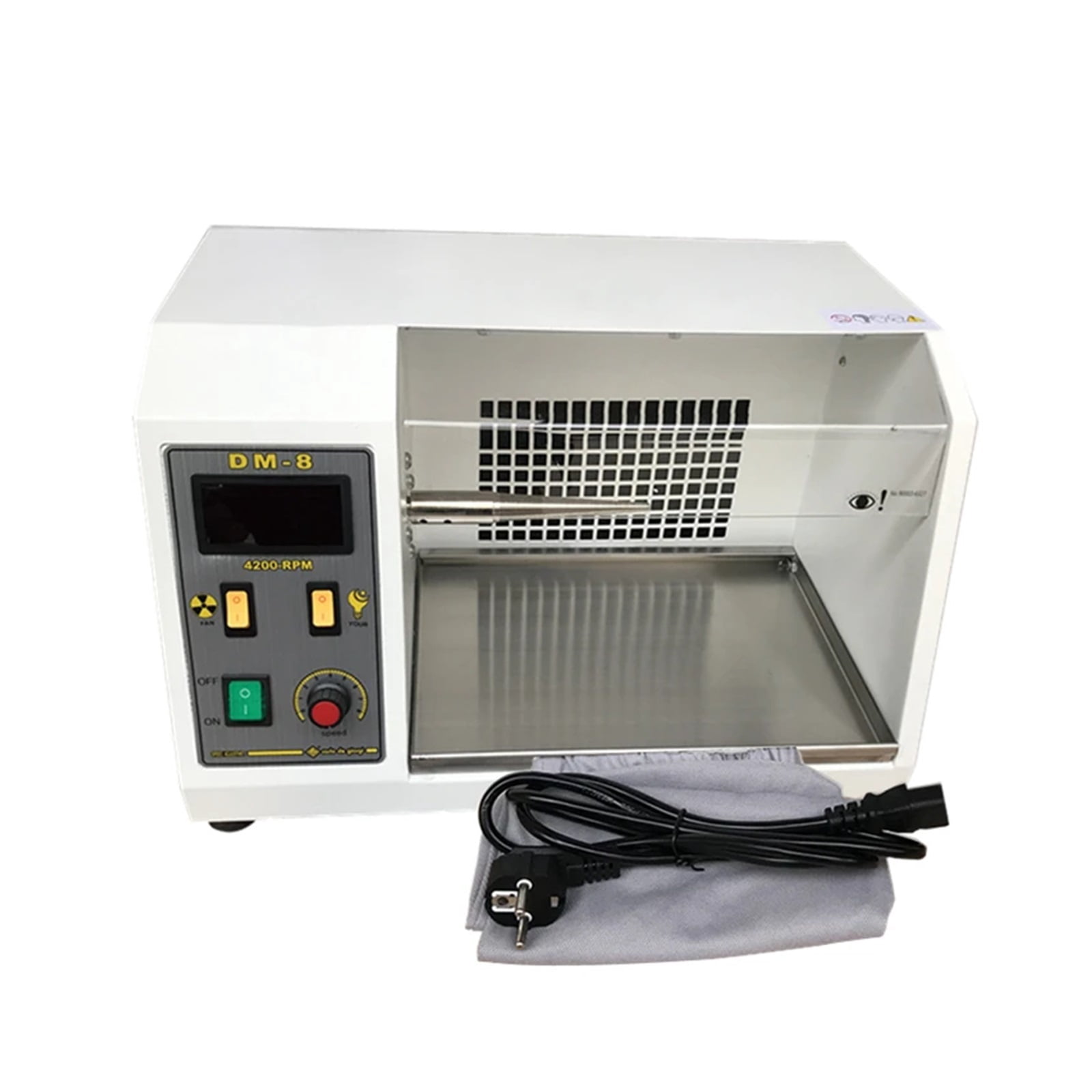 DM-8 Mini Jewelry Grinding Machine Jewelry Polisher Bench Grinder Polisher With Dust Collector