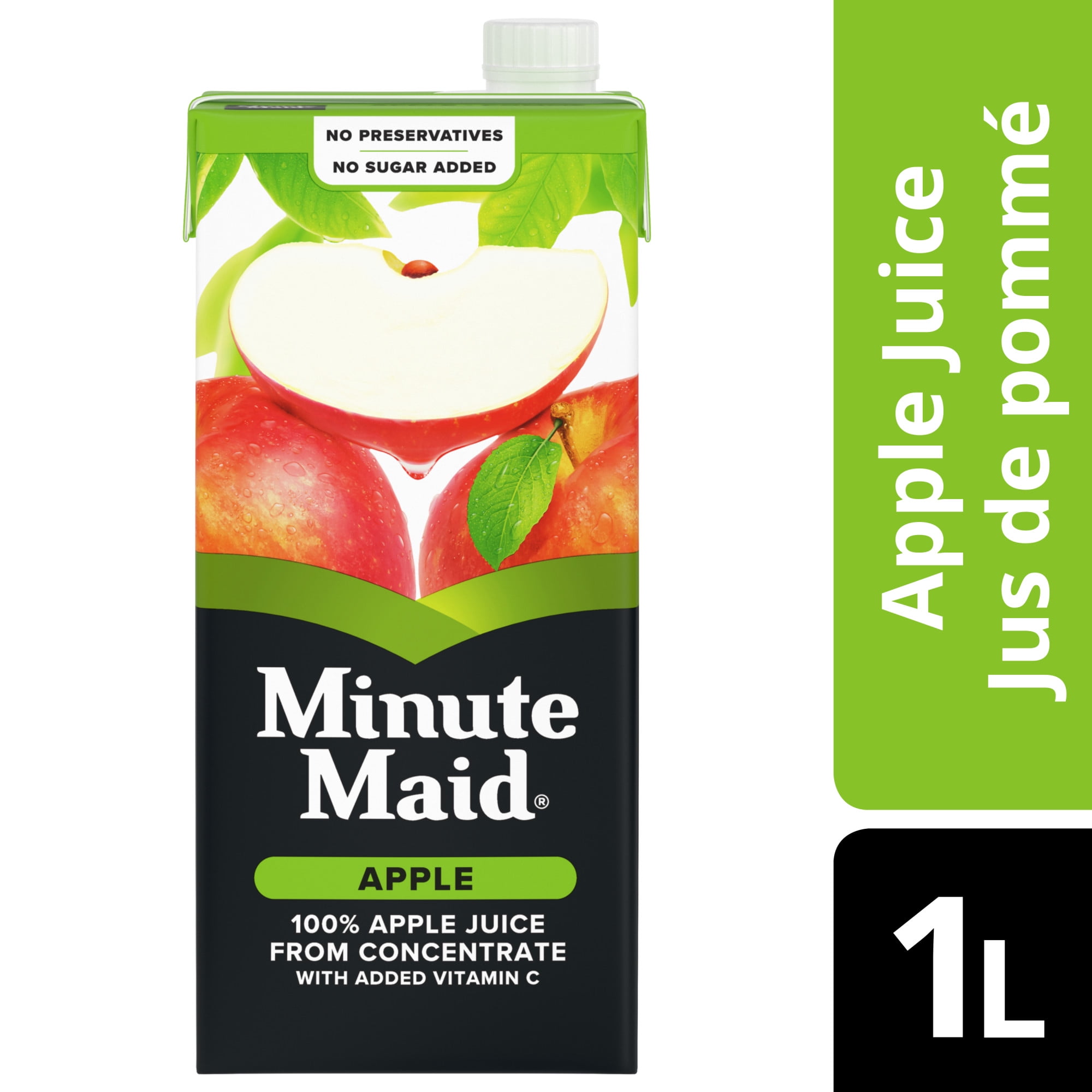 Minute Maid Apple Juice Carton, 1 Liter, L