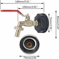 thumbnail image 5 of Adaptador de tanque IBC Diseño ecológico no tóxico, interruptor de contacto rápido que garantiza el control de la válvula de seguridad para aplicaciones de grifo de jardín con rosca gruesa S60X6, 5 of 5