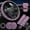 pink, variant on Car artificial diamond 7-piece set, shiny rhinestone car interior decoration set - women's fashion four-season universal accessories