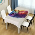 thumbnail image 4 of JSTEL Owl Watercolor Table Cloth Square 54 x 54 Inch Tablecloth Anti Wrinkle Table Cover for Dining Kitchen Parties, 4 of 6
