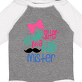 thumbnail image 4 of Inktastic Middle Sister to a Little Mister Girls Long Sleeve Baby Bodysuit, 4 of 5