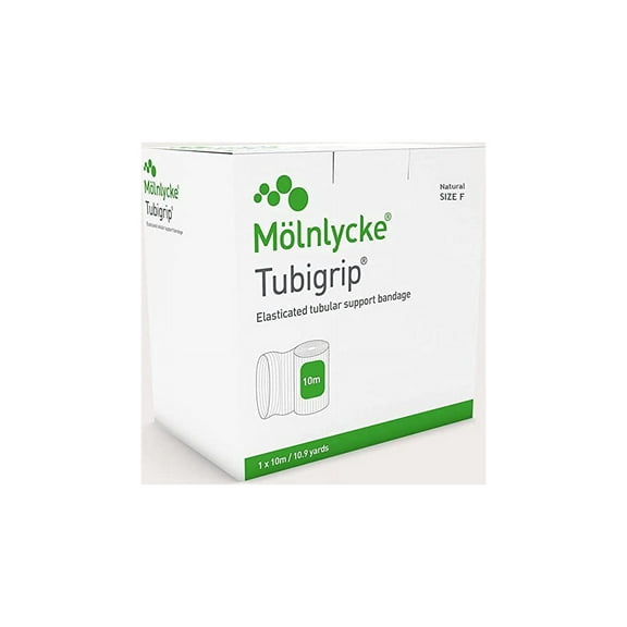 MOLNLYCKE HEALTH CARE 1438, DRESSING TUBIGRIP, SIZE F, NATURAL, 10M