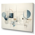 thumbnail image 2 of Designart "Blue Grey Line Art modern Geometrics IV" Modern Canvas Wall Art, 2 of 5