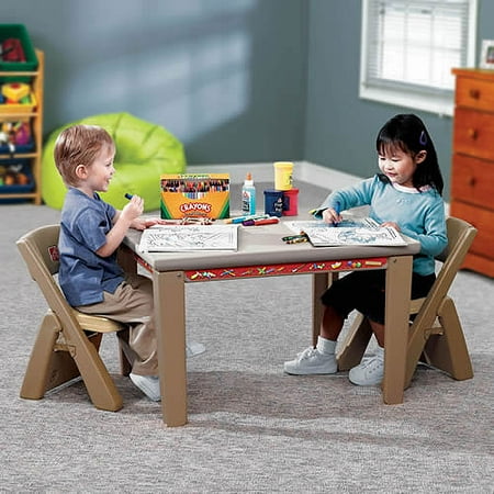 Step2 LifeStyle Folding Table & Chairs, Tan
