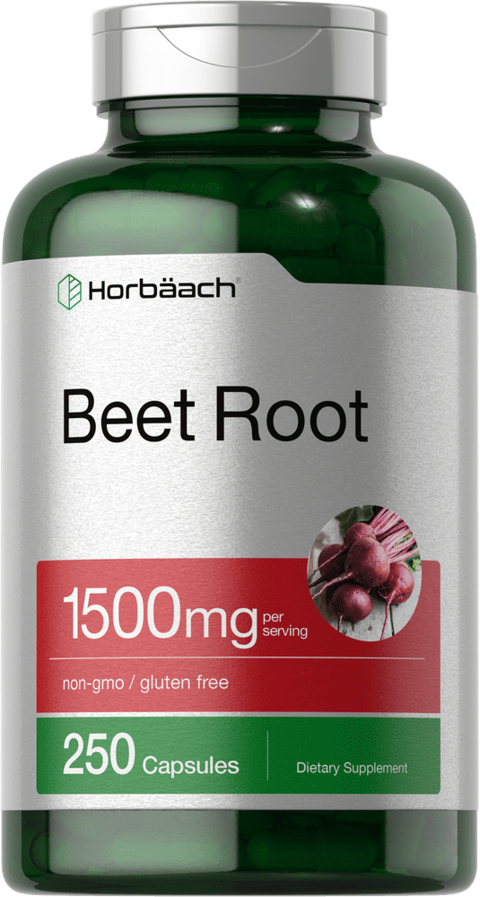 Beet Root Capsules 1500mg | 250 Pills | Herbal Powder Extract | Non-GMO, Gluten Free Supplement | by Horbaach