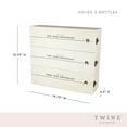 thumbnail image 3 of Twine Wedding and Anniversary Wooden Wine Box, Celebration Bottle Holder, 3 of 7