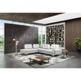 thumbnail image 2 of ACME Turano 2-Piece Leather Upholstered Sectional Sofa in Pearl White, 2 of 4