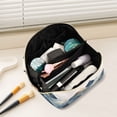 thumbnail image 2 of FORMRS Makeup Bag Travel Cosmetic Organizer for Women Fold Flat Zipper Pouch with Handle, Art Mountains, 2 of 8
