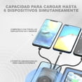 thumbnail image 4 of Power Bank Pila Batería Recargable Kimhi Cargador Inalambrico 20,000mah Carga Rapida Portatil Con 4 Cables Y 2 Puertos Usb Cargador Para Celular Tablet Banco De Energia Pantalla Led, 4 of 6