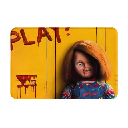 Saiise Chucky P Doormat Entrance Mat with Anti Slip Rubber Back Floor Mat Rug for Indoor Outdoor Kitchen Bedroom,16 x 24 Inch