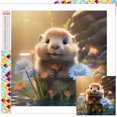 thumbnail image 1 of Pintura de diamante 5D DIY, Kit de nutria con cuentas cuadradas completas, decoración del hogar, 35x35cm, 1 of 9