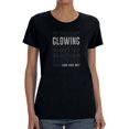 thumbnail image 1 of Glowing Good Vibes Shaped T-Shirt Women -Smartprints Designs, Female Small, 1 of 4