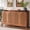 Brown, variant on 57 Inch Farmhouse Sideboard Buffet Storage Cabinet With Adjustable Shelf Brown Vintage Shutter Doors Kitchen Dining Organizer