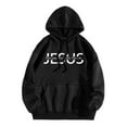 thumbnail image 2 of Jesus The Way The Truth The Life Pullover Hoodies for Women Fall Winter Long Sleeve Christian Hooded Sweatshirt with Pockets, 2 of 4