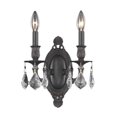 thumbnail image 2 of Elegant Lighting Rosalia 9" 2 Light Spectra Crystal Wall Sconce, 2 of 2