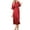 Red, variant on Azrian Womens Pajamas,Women's Solid Color Home Wear Casual V-neck Belt Half Sleeve Pajama Dress M Size,Black on