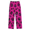 thumbnail image 2 of Purple Leopard Pattern Pajama Pants Soft Lightweight Lounge Pants Bottoms Sleep Pants Warm Comfy, 2 of 9