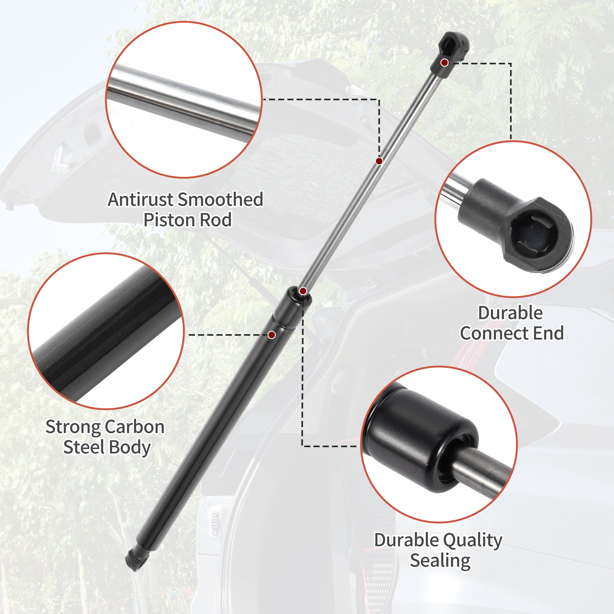 Unique Bargains 2Pcs Rear Hatch Lift Supports Gas Struts for Toyota Matrix 2009-2013