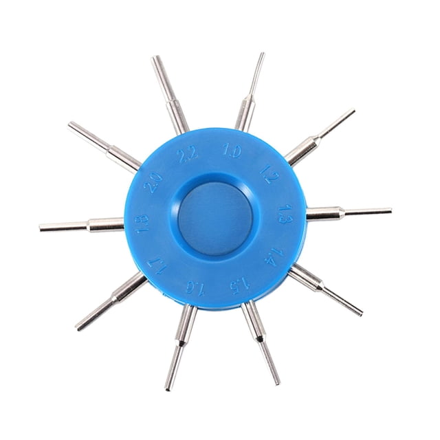 Milaget 0.01mm Glasses Hole Measuring Gauge Tool Multi-Functional Eyeglass Repair Tool 10 Size