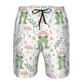 thumbnail image 3 of Goofa Frog and Mushrooms Printed Mens Swim Trunks Summer Quick Dry Short Beach Swimwear Bathing Suits-3X-Large, 3 of 9