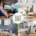 thumbnail image 5 of Funda de cojín de sofá de cáñamo de algodón con flores de trébol de cuatro hojas, pétalos simples modernos, funda de almohada suave para coche, 5 of 5