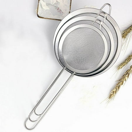 

Christmas Kitchen Decor 3PCS Stainless Hand Spoon Oil Steel Steel Stainless Mesh Strainers Kitchen，Dining & Bar Baking Tools Cookbook Accessories